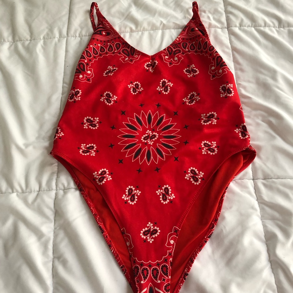Bandana print swimsuit